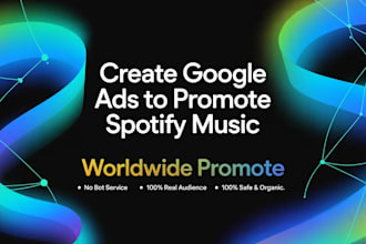 create a google ads to promote our spotify music
