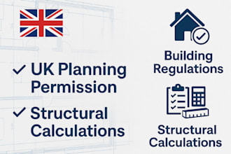 do UK planning permission, building regulation and structural calculation report