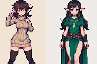 design custom pixel art characters, sprite sheets, and animations for your game