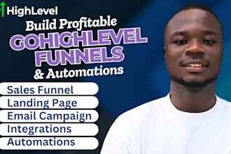 be your gohighlevel expert for go high level website, landing page
