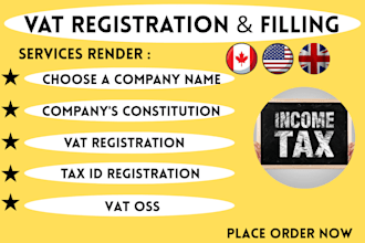 help you with vat, tax filing and company formation in UK, australia and europe