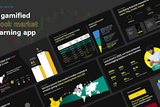 make pitch deck and financial model that tells your story
