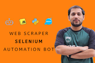 build website scraper, bot, browser automation with selenium