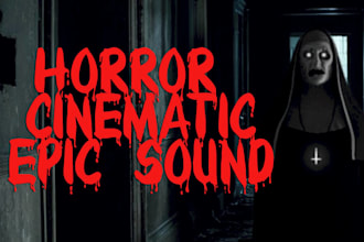 do epic orchestral ethereal cinematic horror war for trailer, movie, film