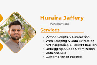 write and debug python code for assignments and small tasks