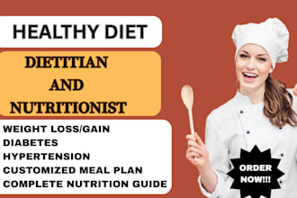 be your cookbook planner, nutritionist, design a meal plan for weight loss, gain