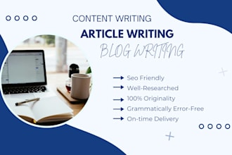write articles and blog posts as a content writer