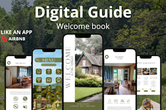design interactive digital welcome book for airbnb vacation rental