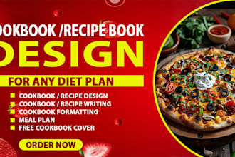 write quality cookbook recipes, cookbook and cover design