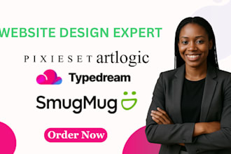 design website on pixieset typedream weblium smugmug artiologic