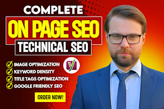 do on page seo and technical optimization using yoast for wordpress website