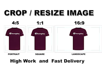 do crop or resize 500 images