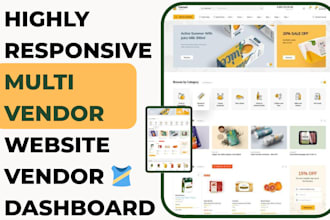 create multi vendor website pharmacy, marketplace auction multi vendor website