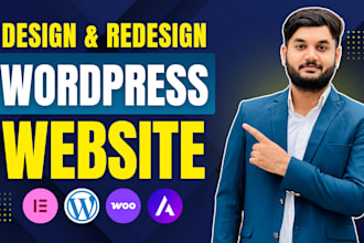 create wordpress website design or redesign business website