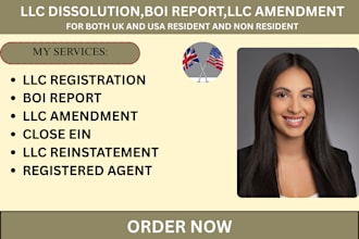 dissolve llc, llc amendment, boi report, llc reinstatement