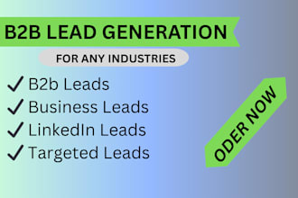do b2b lead generation, linkedin leads, and targeted leads for your sales