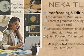 proofread and edit your text in german, english, georgian, or russian