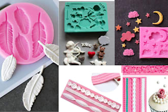create 3d silicone mold product design injection mold platic mold in solidwork
