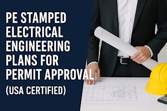 provide pe stamped electrical drawings for code compliance USA