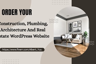 build construction, plumbing, architecture, real estate wordpress website