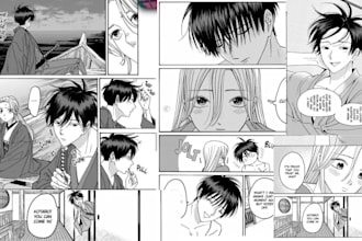 draw anime manga page comic strip manga panel manga storyboard comic book artist