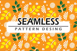 professionally design seamless textile patterns