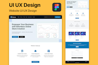do website UI UX design in figma