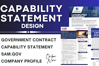 do government capability statement, capability statement for federal contract