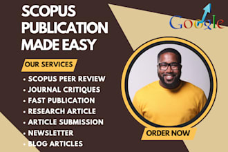 write and publish your article in top scopus ssci, peer reviewed indexed journal