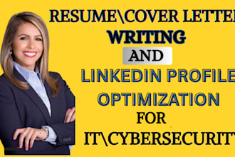 write professional resume for cybersecurity, IT tech engineering and sales roles