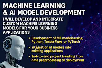 develop and integrate custom machine learning models for your business apps