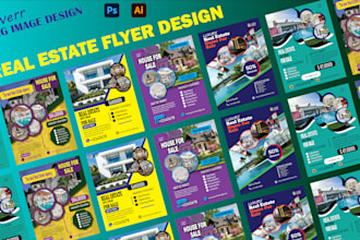 provide real estate property modern home sale real estate agency flyer