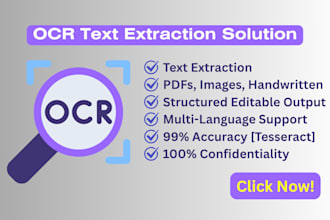 custom python ocr from PDF, images, handwritten invoices