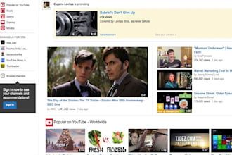 shoutout youtube music video channel USA promotion to 1 million people for views