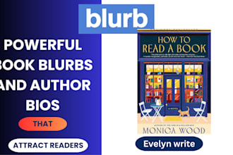 write a book blurb and author bio that attracts reader