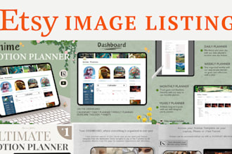 design high converting etsy digital product listing images