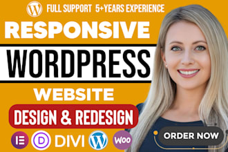 build wordpress website using divi, elementor, elementor pro, divi wordpress seo
