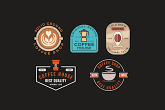 design coffee, tea, green tea logo for your brand
