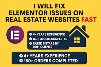 fix elementor issues for real estate wordpress websites