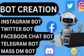 build telegram chatbot, twitter API bot, x bot, tiktok shopbot, outreach bot