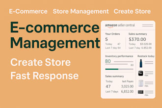 be your ecommerce store management manager