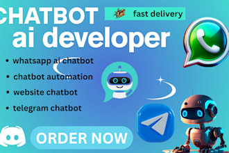 create ai chatbot whatsapp discord telegram chatbot whatsapp automation chatbot