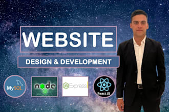 do full stack web development using react, node, mysql