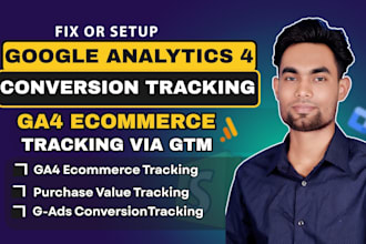 set up ga4 server side, ga4 ecommerce and gads conversion tracking via GTM