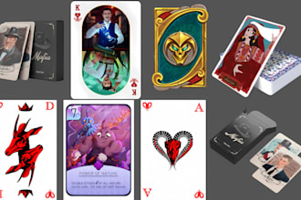 custom playing card design card game design card illustration card game template