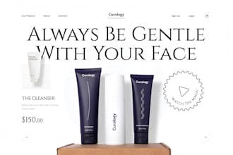 design skin care website wordpress website cosmetic website skincare store