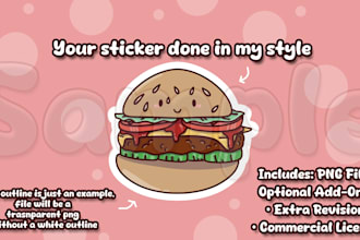 make a custom chibi sticker design for you in my style