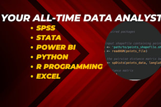 do data analysis using spss, r, python, excel, and stata