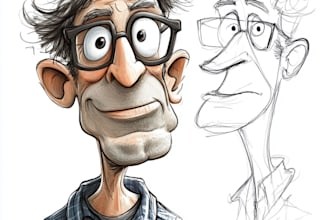 draw cartoon caricature potrait from your picture