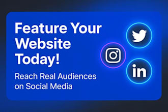 shoutout website to my popular twitter, instagram for increased visibility